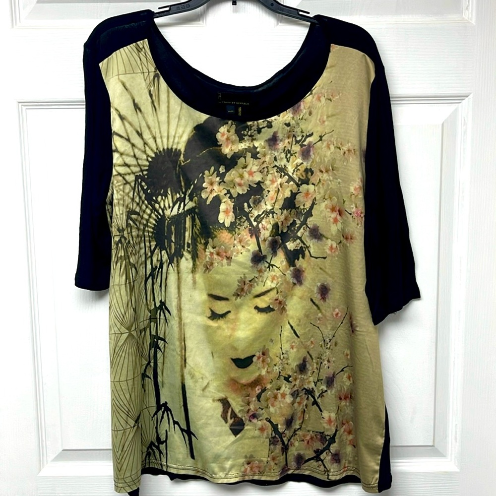 Black and gold top